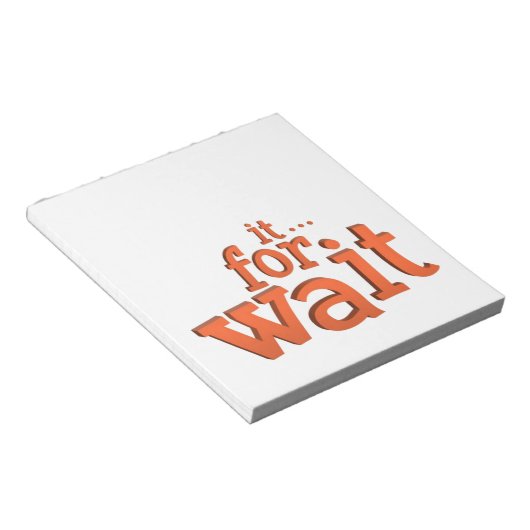 Bloc-note Attendre Le Devis Texte (Incliné)