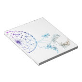 Bloc-note attrape de rêve sur arrière - plan blanc (Incliné)