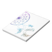 Bloc-note attrape de rêve sur arrière - plan blanc (Tourné)