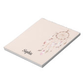 Bloc-note Attrape-rêve Rose Pâle (Tourné)