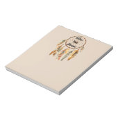 Bloc-note Attrape-rêves Boho Plumes Crème (Tourné)