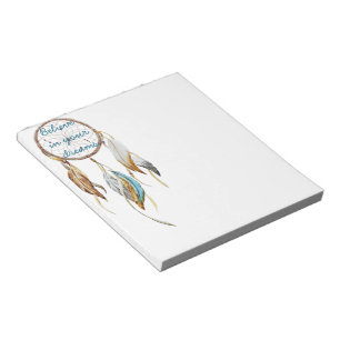 Bloc-note Attrape-rêves Turquoise Marron