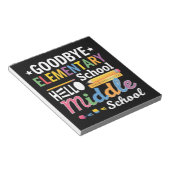 Bloc-note Au revoir école primaire Bonjour collège (Incliné)