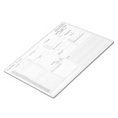 Bloc-note Aucun gestionnaire quotidien de défauts | 5 et 1 J (Incliné)