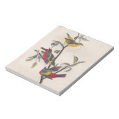 Bloc-note Audubon Peint Bunting Bird Wildlife (Tourné)