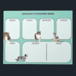 Bloc-note Aussies Australian Shepherd Dogs Weekly Planner<br><div class="desc">Restez organisés en style avec l'aide de ces chiens mignons et de cette plaquette de planificateur. Chaque page a des blancs pour que vous organisiez chaque jour de la semaine avec des illustrations de style réaliste de Australian Shepherd pour ajouter un peu de plaisir à votre semaine. Le titre en...</div>