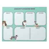 Bloc-note Aussies Australian Shepherd Dogs Weekly Planner (Devant)