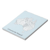 Bloc-note Australie Carte Doodle Art (Tourné)