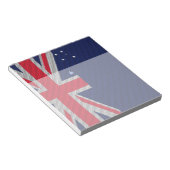 Bloc-note Australie Drapeau Design en fibre de carbone Style (Incliné)