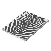 Bloc-note Authentic Zebra Skin Print - noir blanc strié (Tourné)