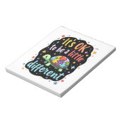 Bloc-note Autism Awareness It's Ok To Be A Little Different (Tourné)