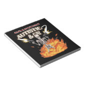 Bloc-note Autistique et Squelette Gay Sensibilisation sur l' (Incliné)