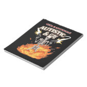 Bloc-note Autistique et Squelette Gay Sensibilisation sur l' (Tourné)