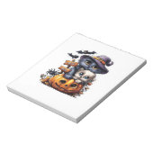 Bloc-note Autocollant de chat Halloween mignon � Chapeau de (Tourné)