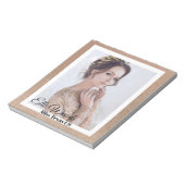 Bloc-note Autographe du concours de bronze d'or (Tourné)