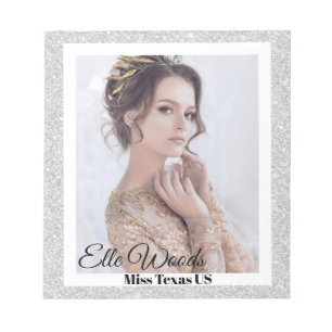 Bloc-note Autographe du concours de parties scintillant des