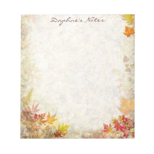 Bloc-note Automne (Devant)