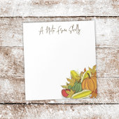 Bloc-note Automne Aquarelle Élégante Automne Harvest Feuille