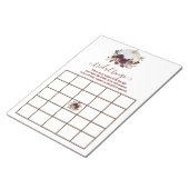 Bloc-note Automne Citrouille blanc chute dans Love Bingo (Incliné)