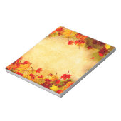 Bloc-note Automne Feuilles sur vieux Arrière - plan papier (Tourné)