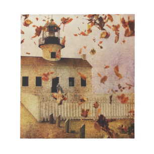 Bloc-note Automne Feuilles Western Country Church Chapelle