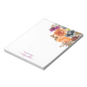 Bloc-note Automne Printemps Feminine Floral Note Du Bureau D (Tourné)