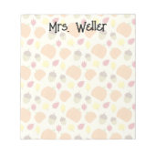 Bloc-note Automne Thématique (citrouille cor feuille) Person (Devant)