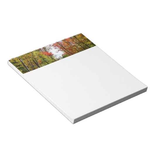 Bloc-note Automnes Arbres et Ciel bleu Automne Photographie (Incliné)