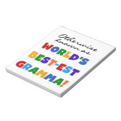 Bloc-note Autrement connu comme les meilleurs cadeaux de gra (Tourné)