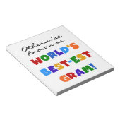 Bloc-note Autrement connu comme les meilleurs cadeaux de Gra (Incliné)