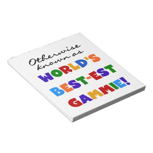 Bloc-note Autres Cadeaux Gammie Les Plus Connus (Incliné)