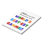 Bloc-note Autres Cadeaux Gammie Les Plus Connus (Tourné)