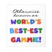 Bloc-note Autres Cadeaux Gammie Les Plus Connus (Devant)