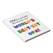 Bloc-note Autres T-shirts et cadeaux Opa (Incliné)