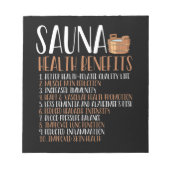 Bloc-note Avantages pour la santé (Devant)