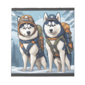 Bloc-note Aventure Attend, Snowflakes Beckon (Devant)