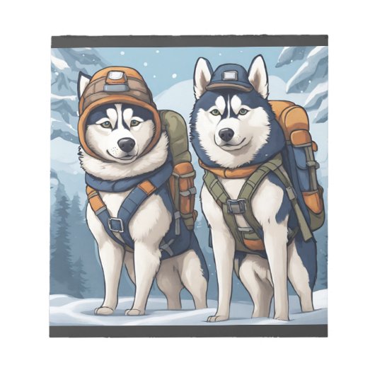 Bloc-note Aventure Attend, Snowflakes Beckon (Devant)