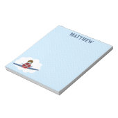 Bloc-note Aviateur et son avion (Tourné)