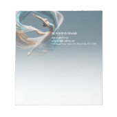 Bloc-note Avion Air Yoga Instructeur Pilates Fitness (Devant)