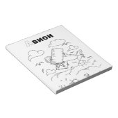 Bloc-note avion cyrillique serbe (Incliné)