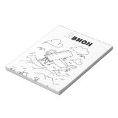 Bloc-note avion cyrillique serbe (Tourné)