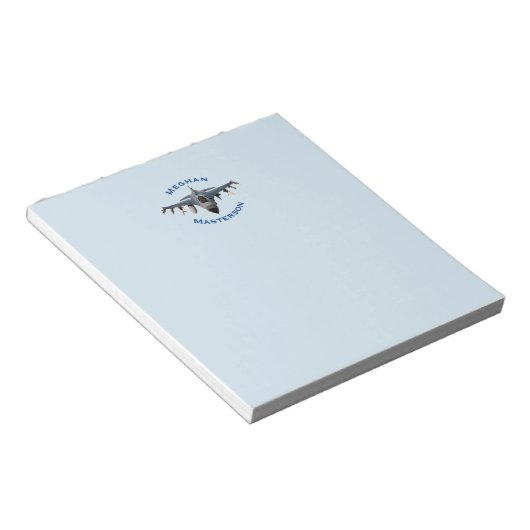 Bloc-note Avion de chasse (Incliné)