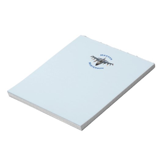 Bloc-note Avion de chasse (Tourné)