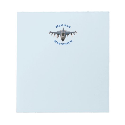 Bloc-note Avion de chasse (Devant)