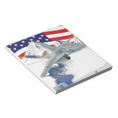 Bloc-note Avion de chasse américain (Incliné)