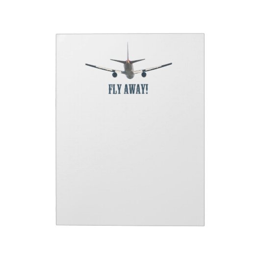 Bloc-note Avion en fuite (Tourné)