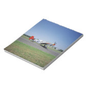 Bloc-note Avion P-51 C Tuskegee Red Tail à l'Aviation royale (Tourné)