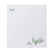 Bloc-note Avions Avec Nom De Pilote (Devant)