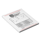 Bloc-note Avis du service de police de Purgatoire (Incliné)