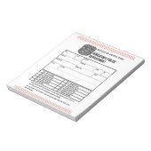 Bloc-note Avis du service de police de Purgatoire (Tourné)